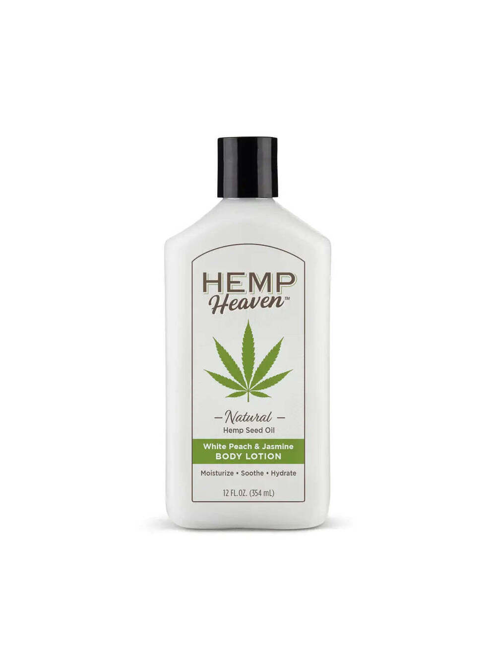 12oz Hemp Seed Oil Body Lotion - White Peach & Jasmine